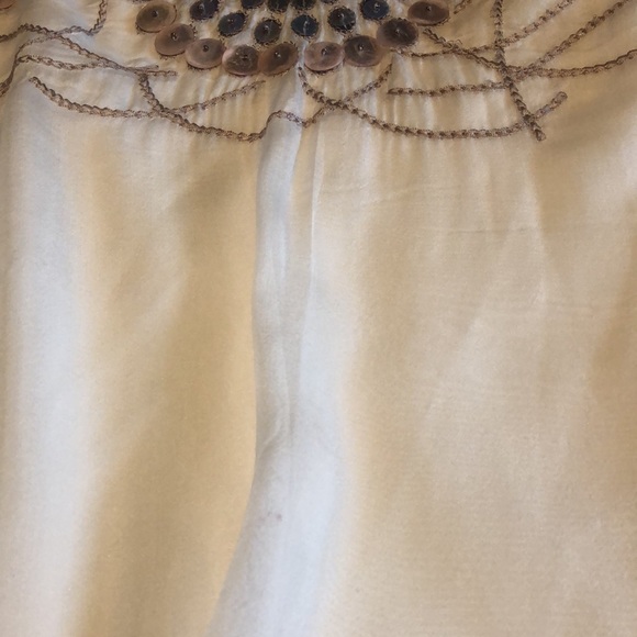 ALICE AND OLIVIA SILK EMBELLISHED TOP SZ L - Picture 8 of 12